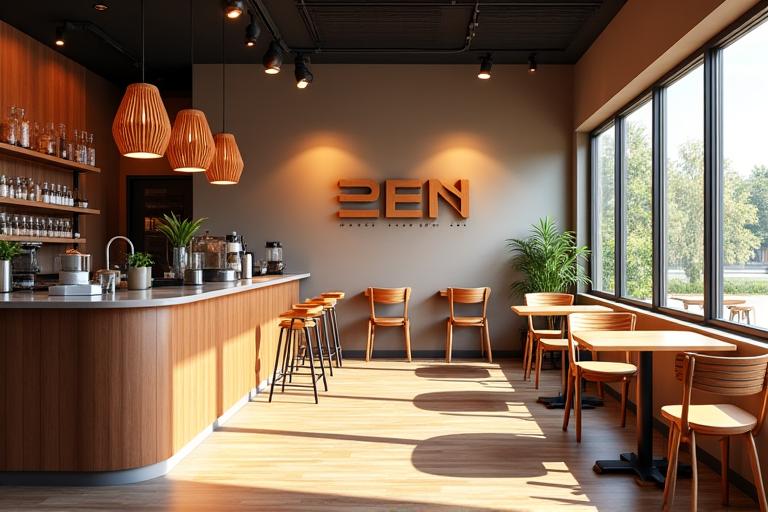 Zen Coffee Co.のカフェ店内の様子